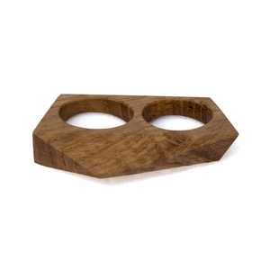 Ensemble d'anneaux de serviette en bois classiques écologiques de qualité supérieure, couleur et forme personnalisables pour la maison, l'hôtel, le restaurant, anneau de serviette durable - Product Image 1