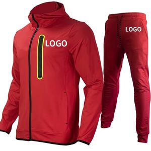 Survêtements de loisirs OEM en coton de haute qualité avec fermeture éclair, ensemble de sport zippé, vêtements de sport d'hiver entièrement personnalisables pour hommes - Product Image 2