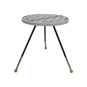 Vente chaude Table d'autel en fer personnalisée avec trois pieds pour autels de décoration d'automne et offrandes spirituelles - Product Image 2