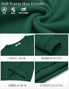 Sudadera informal de algodón con cuello redondo de lana para hombre de alta calidad - Product Image 5