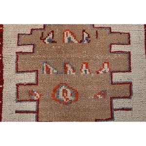 0.3x9.8 ft Vintage Turkish Rug, <b>Runner</b> Rug, Herki <b>Red</b> Wool Rug - Product Image 5