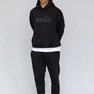 เสื้อฮู้ดผู้ชายแบบรูดซิปหน้าทำจากผ้าฝ้ายดีไซน์ใหม่ - Product Image 4