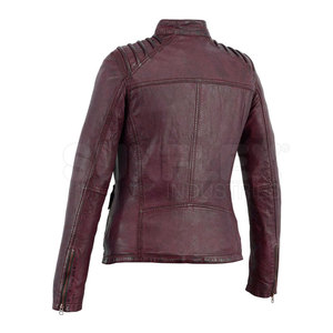 แจ็กเก็ตหนังน้ำหนักเบาสำหรับผู้หญิงสวมใส่สบายระบายอากาศได้ดีสวมใส่ง่ายพร้อมกระบวนการที่เสร็จแล้ว - Product Image 6