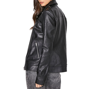 La mejor chaqueta de cuero cálida de invierno para mujer, chaqueta de cuero cómoda para mujer, chaqueta de cuero de alta calidad para mujer - Product Image 2
