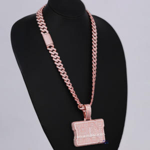 Mens Hip Hop High Quality Luxury Iced Out Diamond <b>Chain</b> with Pendant Made in <b>925</b> <b>Sterling</b> <b>Silver</b> Moissanite Diamond Vvs Clarity - Product Image 3