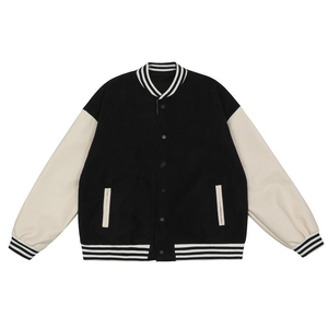 Fashion Style Uniform Heavy Leather Sleeves Embroidered Sports Baseball Varsity <b>Jacket</b> for <b>man</b> - Product Image 4