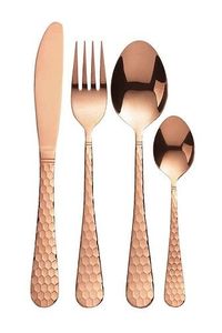 Cubiertos de Acero Inoxidable Color Oro Rosa Mate para Boda, Cuchillo, Cuchara y Tenedor de Cobre Satinado, Cubiertos de Acero Inoxidable - Product Image 5
