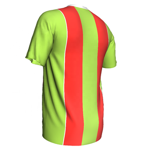 Nueva Camiseta de Fútbol Personalizada Ligera Unisex de Alta Calidad 100% Poliéster de Secado Rápido Transpirable Servicio OEM Verano Cuello en V Manga Corta - Product Image 6