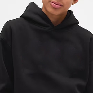 เสื้อฮู้ดเด็กผู้ชายสีพื้น พร้อมโลโก้แบบกำหนดเอง ดีไซน์ทันสมัย ซับในเรียบเนียน ราคาถูกสำหรับผู้ซื้อจำนวนมาก ราคาขายส่ง - Product Image 2