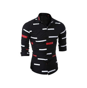 Camisa de hombre Camisas de hombre Camisa de manga larga con cuello Casual Sólido Boda Citas Camisa con botones No hierro Clásico - Product Image 4