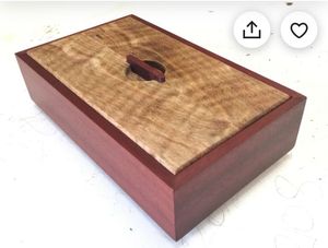 VINTAGE STYLE WOODEN NATURAL UNIQUE <b>GIFT</b> <b>BOX</b> Jewellery Storage <b>Box</b> Cosmetic <b>Box</b> <b>for</b> <b>Christmas</b> Decoration - Product Image 4