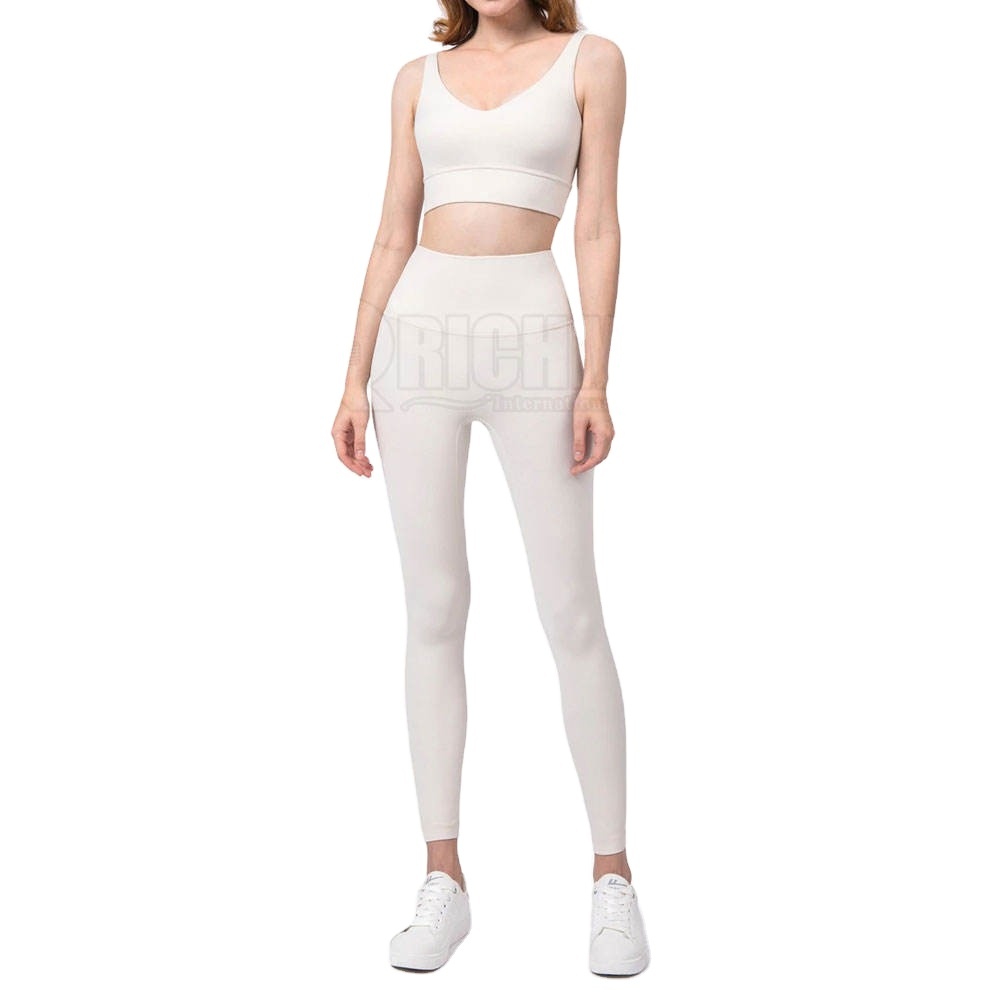 Custom Women 2 Piece Yoga Suit New Design Yoga Set Sports Running Seamless Fitness Bra Yoga For Sale