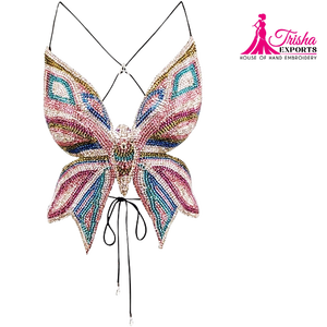 บิกินี่ลูกปัดตาข่าย1ชิ้นทำด้วยมือคอลเล็คชั่นผ้าสแปนเด็กซ์/ ไนลอน - Product Image 1