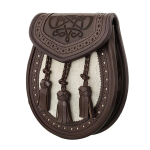 Kilt écossais en cuir de vache fait main de haute qualité, nouveau design 2025, avec boutons, accessoires pour instruments de musique - Product Image 4