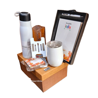 Meilleures ventes 2024 - Porte-clés personnalisable, agenda, porte-cartes de visite, stylo - Coffret cadeau 4 en 1 - Cadeau promotionnel pour entreprise