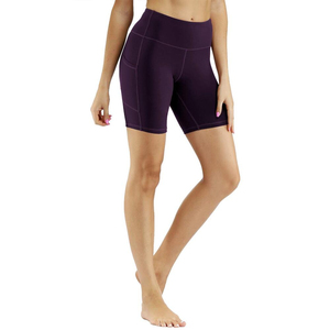 Short Streetwear 100% coton pour femmes taille haute respirant et élégant couleur unie personnalisable en gros tissu éponge - Product Image 1