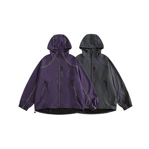 Veste coupe-vent unisexe flexible, imperméable, respirante, légère, pour la randonnée, la course à pied, design softshell, adaptée à toutes les saisons - Product Image 5