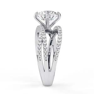 1.50CTRound Cut diamond Criss <b>Cross</b> Anniversary Ring for Women - Product Image 6