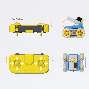 Mini Tanque RC CyberBrick Eléctrico Listo para Usar con Baterías Incluidas para Aventuras en Interiores/Exteriores Edades 8-13 - Product Image 4