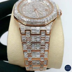 Montre Royal Oak étincelante de 41 mm avec mouvement ETA et bracelet authentique - Product Image 3