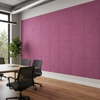 Panneau acoustique en PET de 9 mm, panneau acoustique en fibre de polyester de 2000 g/m², panneau absorbant le son, panneau mural en feutre acoustique, Mulberry KP-77