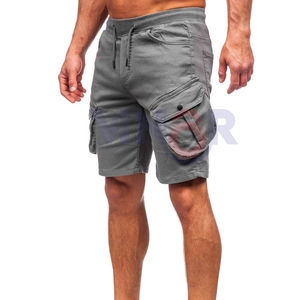 Pantalones cortos Cargo deportivos de otoño para hombre, pantalones cortos Cargo holgados con múltiples bolsillos transpirables de secado rápido para correr, venta al por mayor, personalizados - Product Image 4