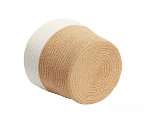 Elegante cesta redonda de yute, ideal para el almacenamiento en la sala de estar, organizador tejido hecho a mano, agrega encanto rústico a la cocina o al baño - Product Image 3