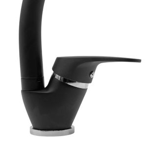 Nero Confez finitura monoforo in ottone lavello da cucina miscelatore rubinetto di erogazione girevole modello Oslo in ottone colorato - Product Image 3