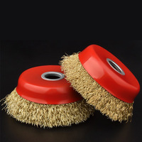 Brosses métalliques pour meuleuses d'angle, pour décapage de rouille et peinture, abrasives, à fils courbés, en forme de coupelle, pour décapage de rouille et polissage marin