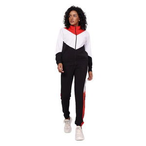Survêtement de sports d'hiver pour femmes décontracté Gym course vêtements de sport à capuche fermeture éclair solide brodé Technique motif un ensemble - Product Image 1