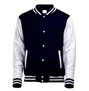 Chaquetas de bombardero personalizadas para hombre en blanco, venta al por mayor, chaqueta universitaria de lana y cuero para amantes, chaqueta de béisbol para hombre - Product Image 3