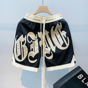 High Quality Custom Logo Embroidered Casual Oversized Canvas <b>Shorts</b> for <b>Men</b> Vintage Streetwear Breathable Eco-Friendly 100% - Product Image 4