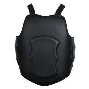 Protège-poitrine de boxe en cuir noir tendance 2026, dernier design, protège-poitrine de boxe pour hommes - Product Image 2