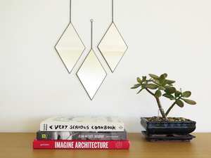 <b>Wall</b> Decor Mirror, Decorative Mirrors, Mirror <b>Wall</b> <b>Art</b>, Trendy Mirrors, Hanging Mirrors, <b>Geometric</b> <b>Wall</b> Decoration, - Product Image 2