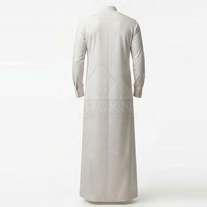 New Arrival Saudi Classic Cotton <b>Thobe</b> with Regular Fit Long Sleeves Front Button Design Casual Simple Daily Wear Special Events - Product Image 5