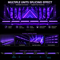 Barre LED linéaire stroboscopique extérieure 450W IP65 RGB+Blanc avec mappage de pixels, éclairage de scène DMX512 pour concerts et événements