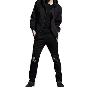 ออกแบบโลโก้ของคุณเอง ชุดวอร์มผ้าระบายอากาศ ทนทาน ไซส์ใหญ่ ประดับคริสตัล ราคาสมเหตุสมผล ชุดลำลอง สีตามสั่ง - Product Image 1