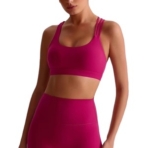 Sujetador Deportivo Asimétrico con Logotipo Personalizado, Diseño Simple en la Parte Delantera, Secado Rápido, para Mujer, Ideal para Correr, Yoga, Fitness, Verano y Actividades Deportivas - Product Image 1