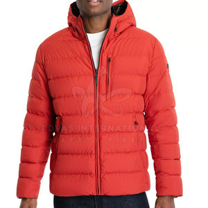 Veste à bulles épaisses d'hiver de haute qualité pour hommes OEM Col à capuche à la mode écologique Logo personnalisé Design Polyester/Nylon - Product Image 1