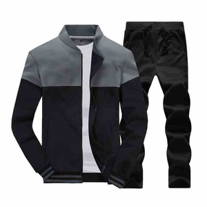 Chándales de 2 uds para hombre, trajes casuales deportivos de manga larga, chándal elegante personalizado para correr para hombre - Product Image 4