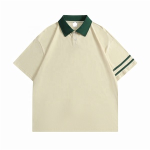 เสื้อกอล์ฟสองสีแบบลำลองสำหรับผู้ชายโลโก้แบบสั่งตัดปักได้ - Product Image 3