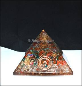 Piedra de Meditación Natural, Cristal de Cuarzo con Símbolo Geométrico de la Vida, Pirámide de Orgón - Product Image 5