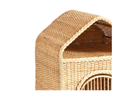 Osier tissé à la main en Fiber de rotin naturel mignon maison pour animaux de compagnie le Design Simple apporte du confort à vos animaux de compagnie prix réduit du Vietnam