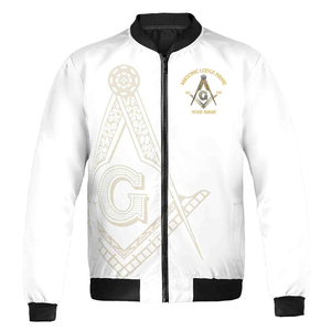 Personalizar Lodge nombre y número PHA masonería masónica bombardero chaqueta de alta calidad por encargo 2025 chaquetas - Product Image 2