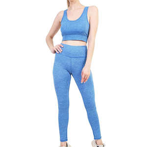 Conjunto de 2 piezas de Yoga elástico transpirable a la moda, Top holgado de manga larga con cordón, pantalones cortos de cintura alta, conjunto de Yoga de nailon - Product Image 3