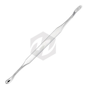 Lima Dental Quirúrgica de Doble Punta con Mango Liso, Excavadores Dentales para Injertos Médicos, Hechos de Acero Alemán - Product Image 2