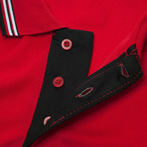 Polo de Manga Corta para Hombre, con Bloques de Color, de Secado Rápido, Estilo Deportivo, Verde Marino - Product Image 5