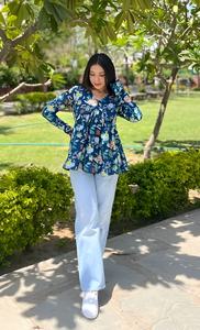 Tops à manches longues et à volants pour femmes, tenue de soirée et de fête occidentale au meilleur prix - Product Image 4