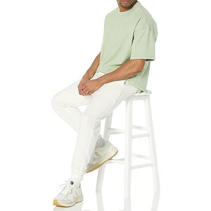 Camiseta de Algodón 100% para Hombre, Estilo Urbano, Hombros Caídos, Talla Grande, al por Mayor, OEM - Product Image 4