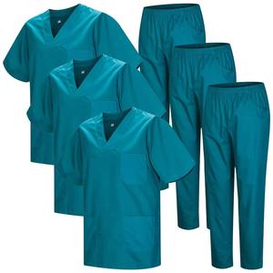 Women's Medical <b>Scrubs</b> Nurse Uniform Top Woven Fabric <b>Scrub</b> <b>Sets</b> for Hospitals OEM Service Available - Product Image 3